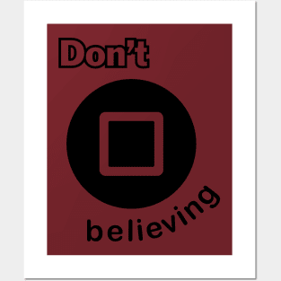 PLAYER ICONS - DON'T STOP BELIEVING V.2 Posters and Art